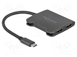 Splitter; 4K,DSC,HDCP 1.4,HDCP 2.2,HDR,UHD 2160p; 0.15m; grey