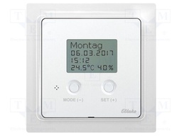 Sensor: higrothermostat; for building in,plaster embedded