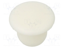 Accessories: stopper; H: 7.5mm; push-in; Flange dia: 12mm; white