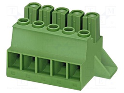 Pluggable terminal block; 10.16mm; ways: 5; angled 90°; socket