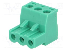 Pluggable terminal block; 5mm; ways: 3; straight; plug; female