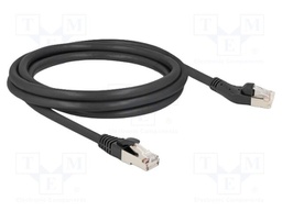 Patch cord; S/FTP; Cat: Cat 8.1; RJ45 plug,RJ45 left angled plug