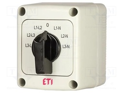 Switch: voltmeter cam switch; Stabl.pos: 7; 25A; in housing; Pos: 7