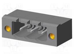 Connector: pluggable terminal block; socket; male; on PCBs