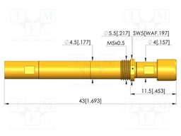 Test needle; HFS-840; screw-in