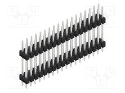 Connector: pin strips; pin header; male; PIN: 36; 2.54mm; THT; 2x18