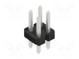 Connector: pin strips; pin header; male; PIN: 4; 2.54mm; THT; 2x2
