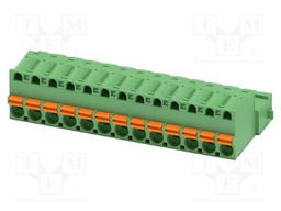 PCB connector, nominal cross section: 2.5 mm2, color: green,