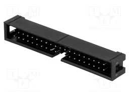 Socket; IDC; male; PIN: 40; straight; THT; gold-plated; 2.54mm