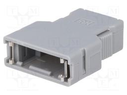 Plug housing; PIN: 20; unshielded; Locking: latch; for cable