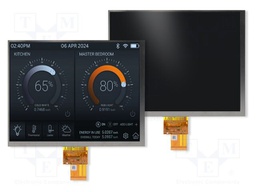 Display: TFT; 8"; 1024x768; Illumin: LED; 174x136mm; RGB; round