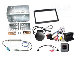 Adapter for control from steering wheel; black; Version: 2 DIN