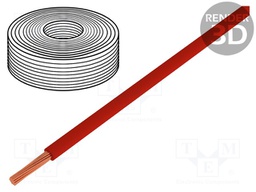 Wire; H07Z-K; stranded; Cu; 4mm2; red; FRNC; 450/750V; Class: 5
