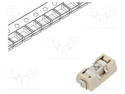 Fuse, Surface Mount, 6.3 A, OMNI-BLOK Series, 125 VAC, 125 VDC, Very Fast Acting, SMD