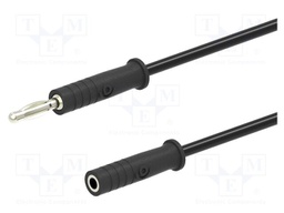 Test lead; 60VDC; 30VAC; 6A; banana socket 2mm,banana plug 2mm