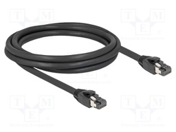 Patch cord; S/FTP; Cat: Cat 8.1; RJ45 plug,both sides; 2m; black