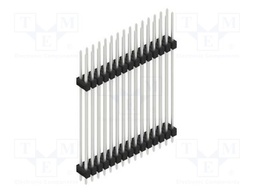 Connector: pin strips; pin header; male; PIN: 30; 2.54mm; THT; 2x15