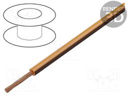 Wire; H05V-K,LgY; stranded; Cu; 1.5mm2; PVC; orange-brown; 100m