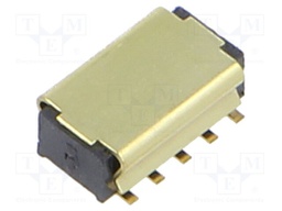 Connector: pin strips; female; PIN: 10; 1.27mm; gold-plated; SMT
