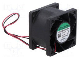 Fan: DC; axial; 12VDC; 40x40x28mm; 26.16m3/h; 43.9dBA; ball bearing