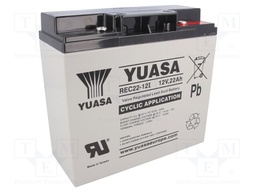 Re-battery: acid-lead; 12V; 22Ah; AGM; maintenance-free