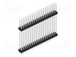 Connector: pin strips; pin header; male; PIN: 40; 2.54mm; THT; 2x20