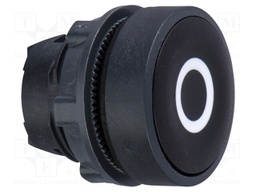Switch: push-button; Stabl.pos: 1; 22mm; black; Illumin: none; IP66