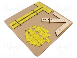Kit: testing; Kit: scribing fence,size gauge,midpoint
