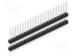 Connector: pin strips; pin header; male; PIN: 23; 2.54mm; THT; 1x23