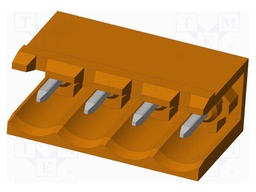 Connector: pluggable terminal block; socket; male; on PCBs
