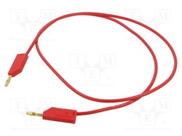 Test lead; 60VDC; 30VAC; 32A; Len: 1m; red; Cond.cross sec: 2.5mm2