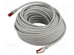 Patch cord; S/FTP; 6; stranded; Cu; LSZH; grey; 30m; halogen free