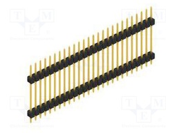 Connector: pin strips; pin header; male; PIN: 26; 2.54mm; THT; 1x26