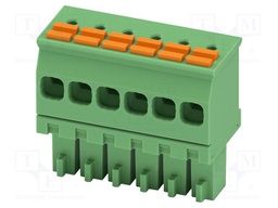 PCB connector, nominal cross section: 1.5 mm2, color: green,