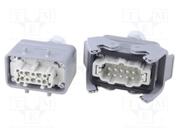 Connector: HAN; male + female; plug +plug; Han Kit; PIN: 10; 10+PE