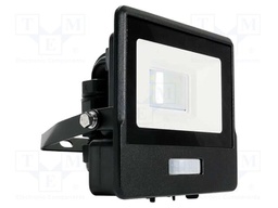 Lamp: LED flood light; 10W; 230VAC; white warm; 100°; 3000K; 25000h