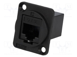 Coupler; FT; Cat: 5e; Layout: 8p8c; RJ45 socket,both sides; 19x24mm