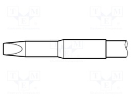 Tip; chisel; 3x1mm; longlife