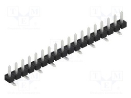 Connector: pin strips; pin header; male; PIN: 18; 2.54mm; SMT; 1x18