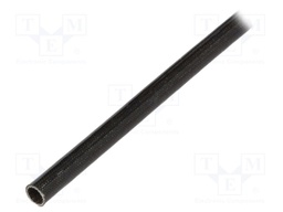 Insulating tube; black; -20÷155°C; Øint: 4mm; L: 100m