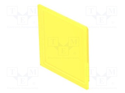 Actuator lens; 16mm; 92; yellow; plastic; 12x12mm