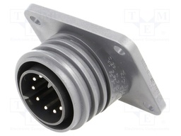 Connector: circular; socket; male; PIN: 10; EXPlora; Contacts: brass
