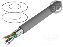 Wire; Alpha Essential C&C; 4x2x22AWG; shielded,Al-PET foil; PVC