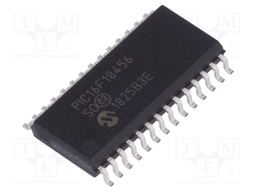 PIC microcontroller; Memory: 28kB; SRAM: 2048B; EEPROM: 256B; SMD