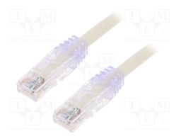 Patch cord; TX6™ PLUS,U/UTP; 6; stranded; Cu; LSZH; white; Len: 1m