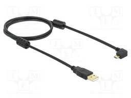 Cable; USB 2.0; 1m; black; Connector colour: black