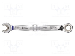 Wrench; inch,combination spanner,with ratchet; steel; 165mm