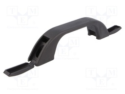 Handle; Mat: polypropylene; black; H: 31.5mm; L: 140mm; W: 23.2mm