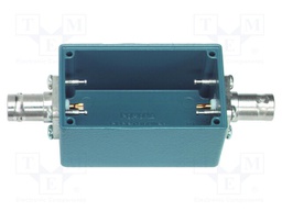 Case; blue; 500V; female,BNC x2; 57.15x28.7x35.05mm; 50Ω