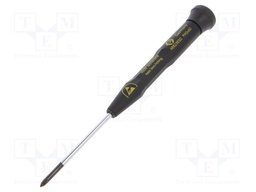 Screwdriver; Phillips; Size: PH0; precision,ESD; Series: PRECISION